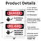 Signmission Electrical Hazard Bilingual Danger Sign, Aluminum, 18in W x 24in L, 2PK OS-2PACK-DS-A-1824-VS-1196 - alternate 4